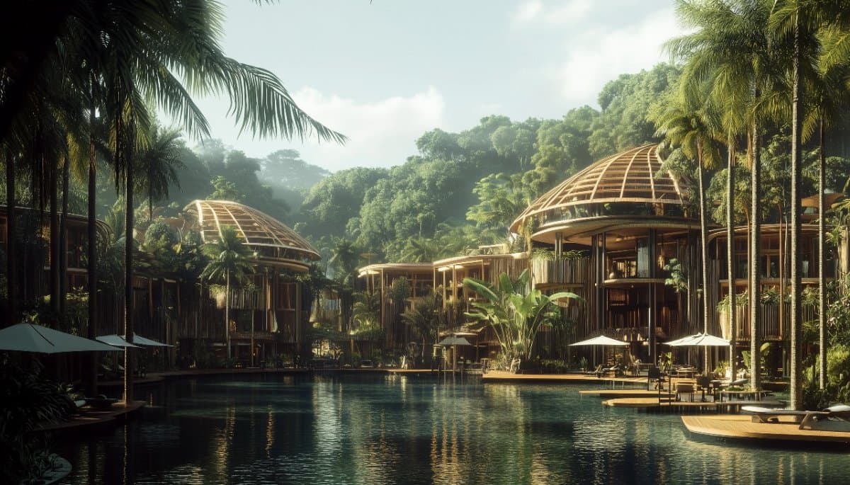 Mentawai One Eco Mall sustainable architectural masterplan
